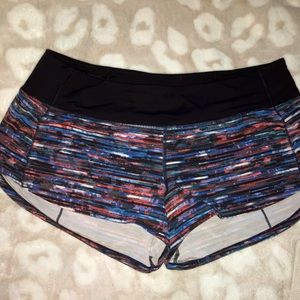 Lulu Lemon Speed Up shorts. 2.5 inseam size 8. Great condition.